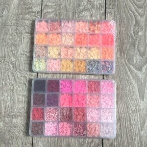 Clay Beads Bracelet Making Kit 24 Colors Spacer Flat Beads for kids Jewelry